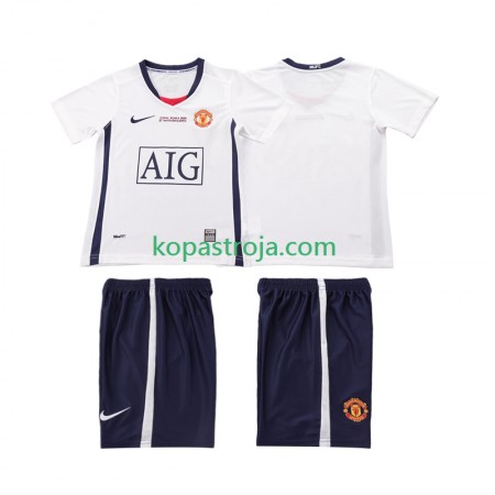 Billiga Fotbollströjor Manchester United Champions League 2008 2009 Retro Barn Borta tröja Kortärmad